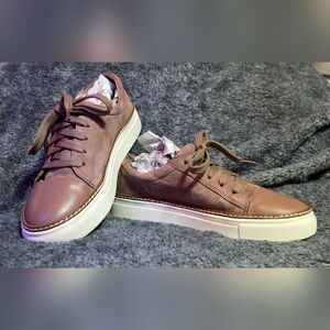 Caslon Leather Suede Sneakers Pink Taupe Shoes Women's 5.5